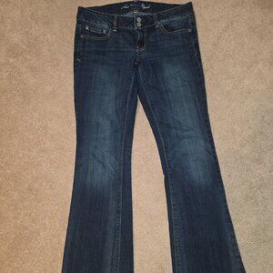 American Eagle blue jeans pants live your life boot cut size 8 regular
